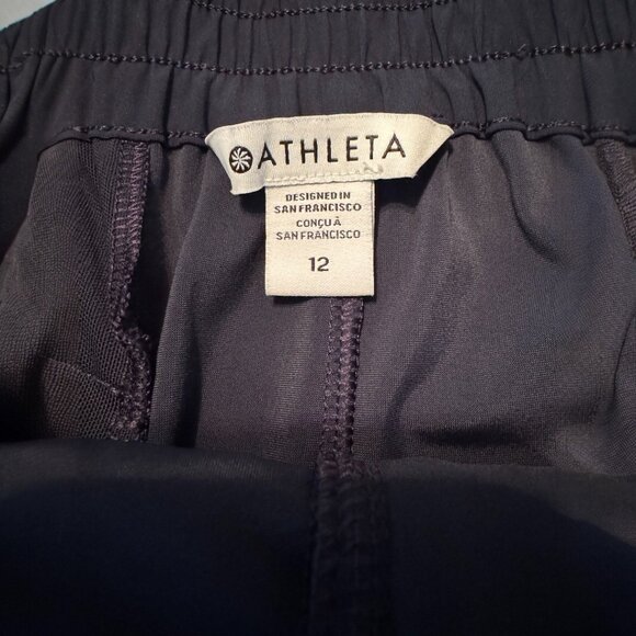 Athleta Pinnacle Navy Wide Leg Pants 12 - Picture 3 of 6